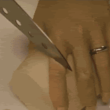 knife cut finger