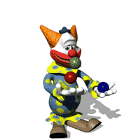 Clown juggling  - animation photo Clownjuggling-animation.gif