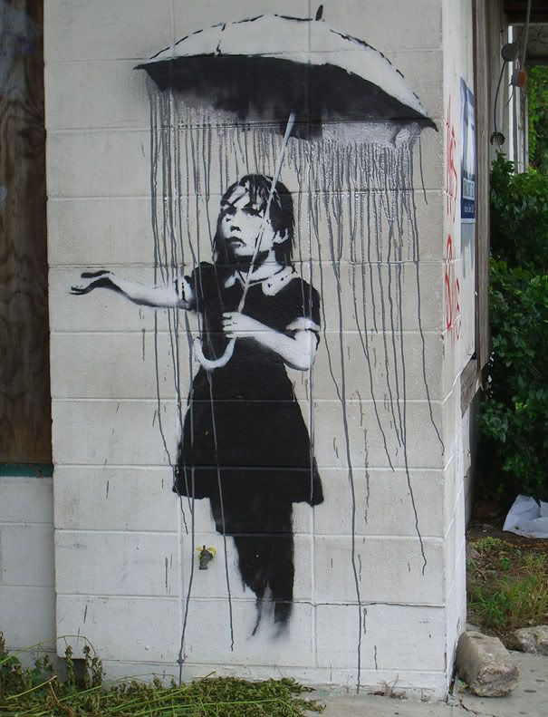banksy art girl. anksy-graffiti-street-art-