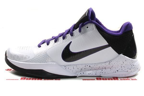 Nike Zoom Kobe V (5) White/Black/Varisty Purple/Del Sol