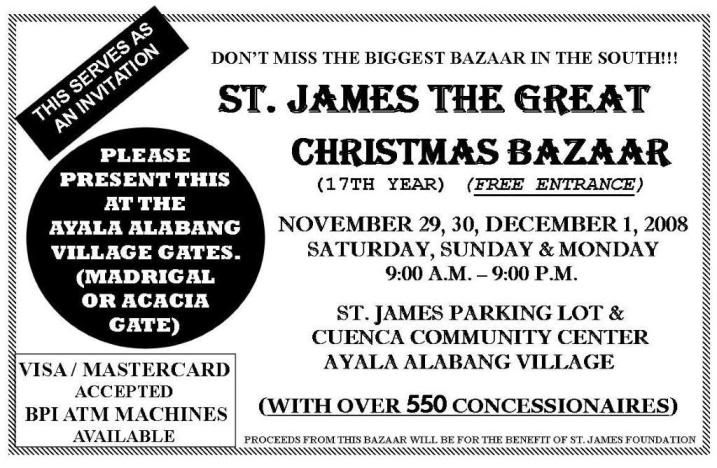 St. James the Great Christmas Bazaar