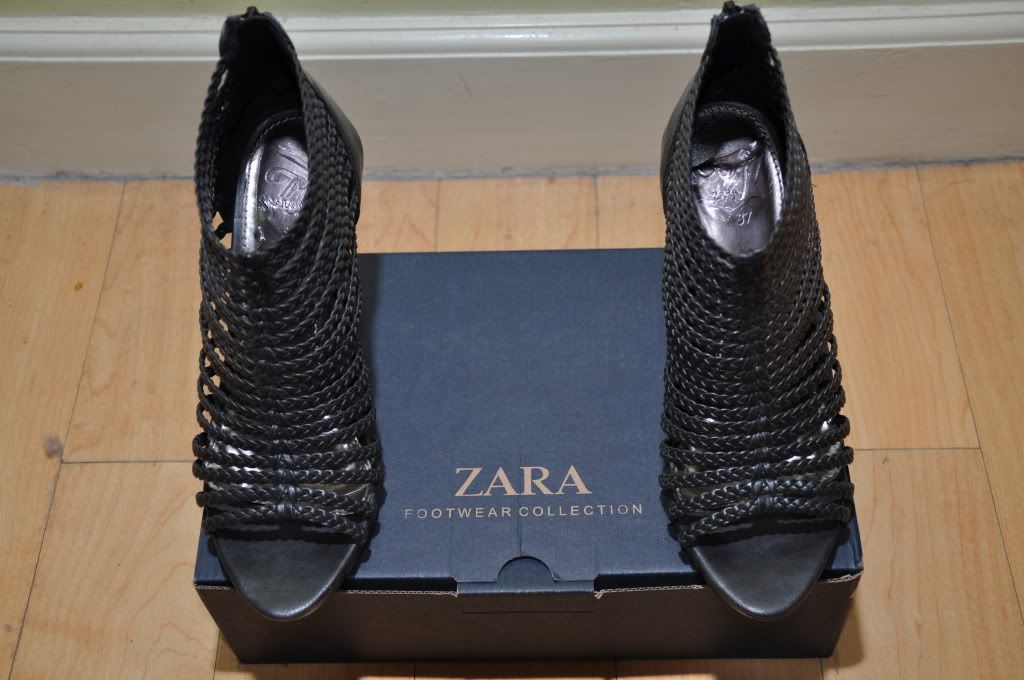 zara caged shoes