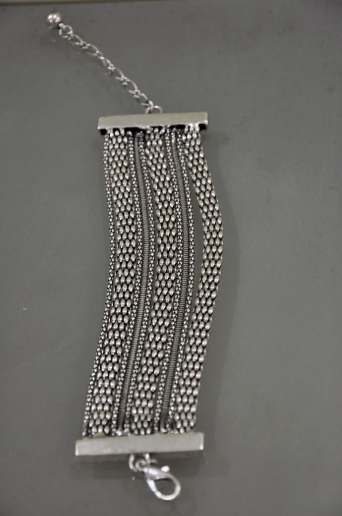 strands of silver bracelets