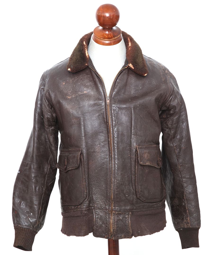 Early Issue G-1 leather flight jacket | Vintage-Haberdashers Blog