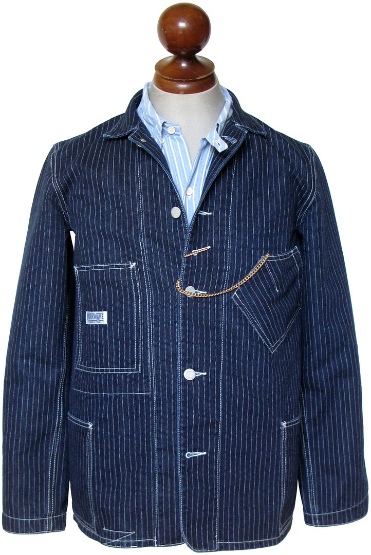 Wabash Stripe Railroad chore jacket | Vintage-Haberdashers Blog