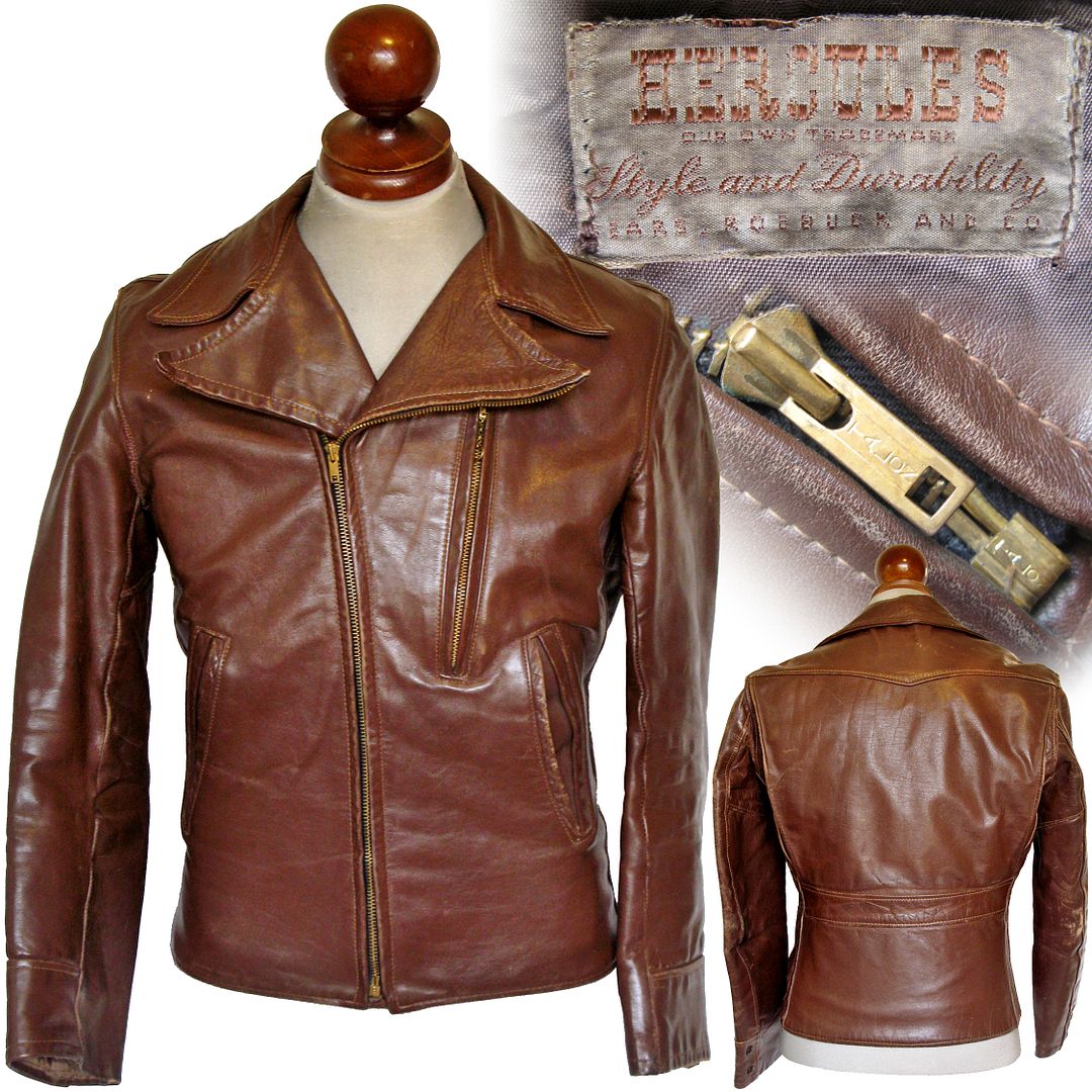 1940s Hercules Aviator leather jacket | Vintage-Haberdashers Blog