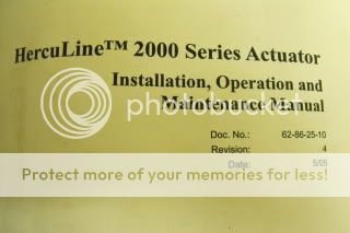 Honeywell Herculine 2000 Series Actuator (No Controls)  