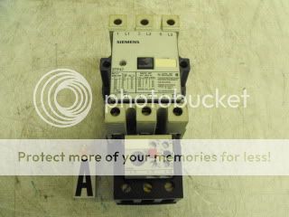 SIEMENS MOTOR CONTACTOR, STARTER MODEL# 3TF47  