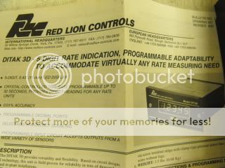 RED LIONS CONTROLS DITAK 3D 5 DIGIT RATE INDICATOR NEW  